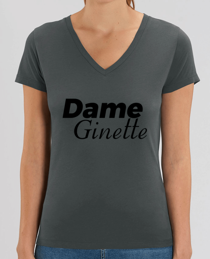Camiseta Mujer Cuello V Stella EVOKER Dame Ginette Par  tunetoo
