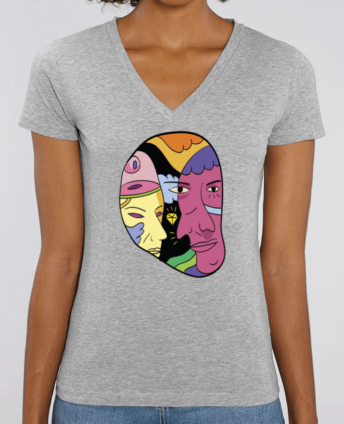 Women V-Neck T-shirt Stella Evoker destroyer Par  Arya Mularama