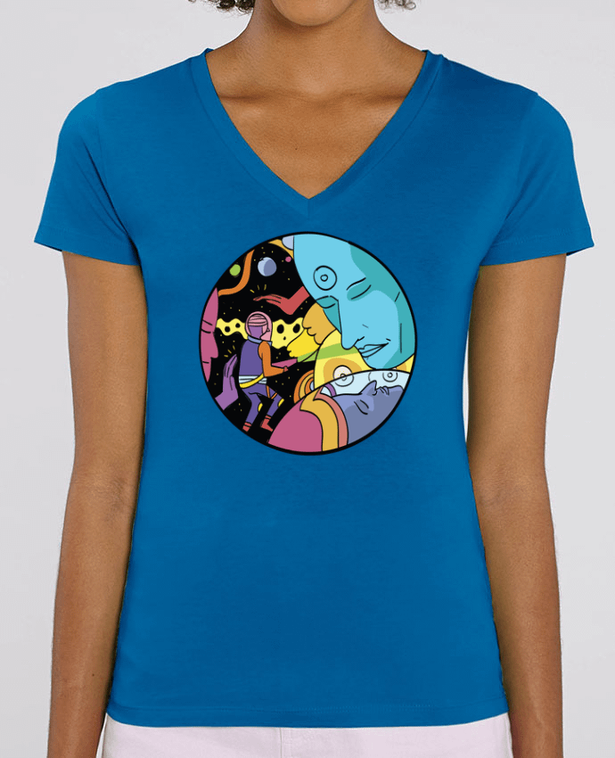 Camiseta Mujer Cuello V Stella EVOKER cosmic Par  Arya Mularama