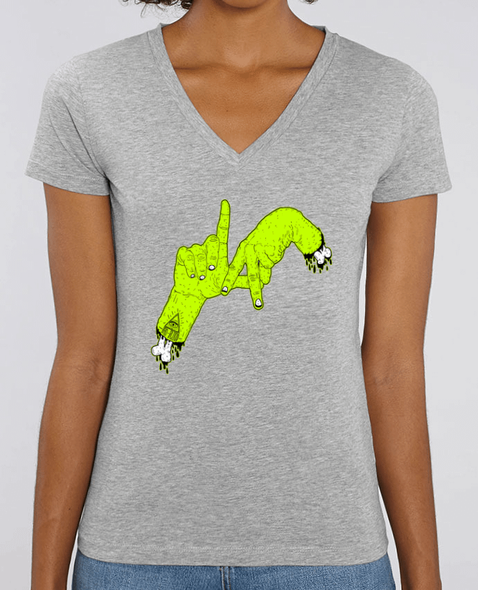 Camiseta Mujer Cuello V Stella EVOKER LA Zombie Par  Nick cocozza