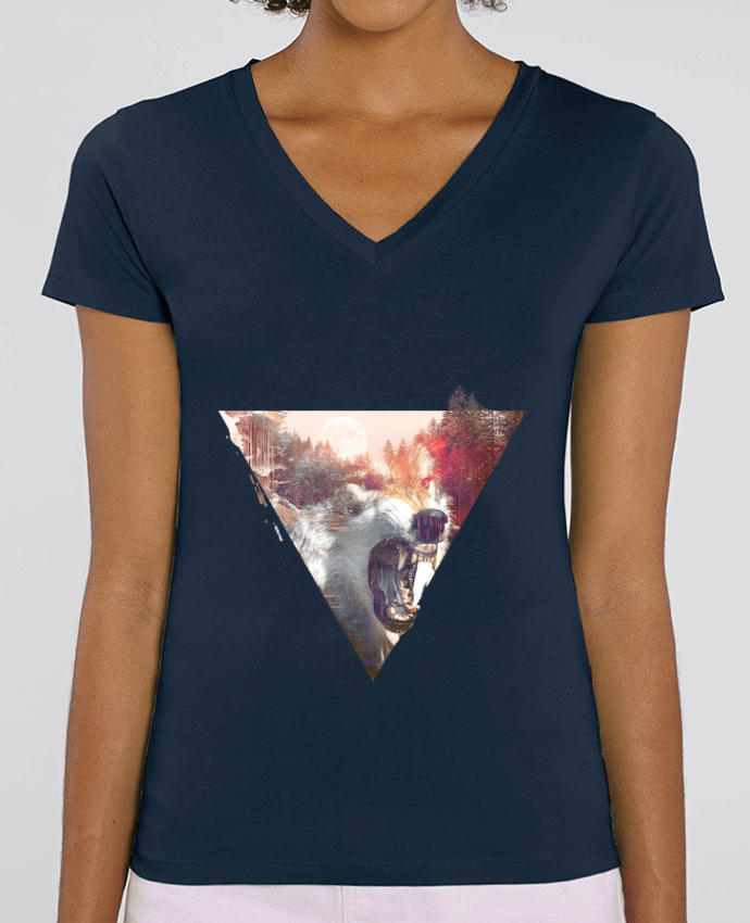 Women V-Neck T-shirt Stella Evoker Daylight Par  robertfarkas