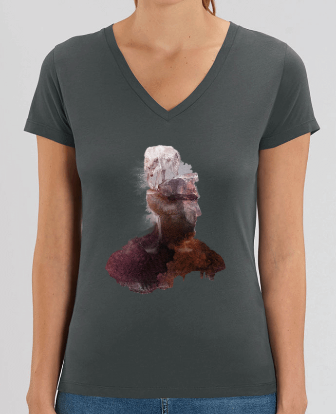 Women V-Neck T-shirt Stella Evoker Inner wilderness Par  robertfarkas