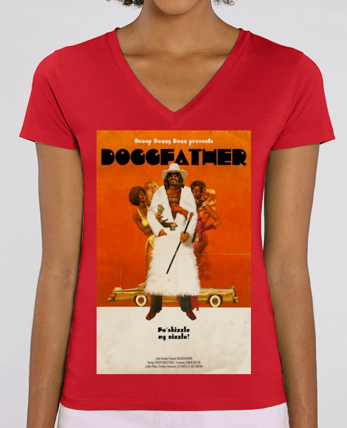 Camiseta Mujer Cuello V Stella EVOKER Doggfather Par  