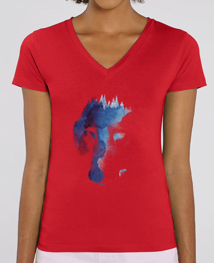 Camiseta Mujer Cuello V Stella EVOKER Through many storms Par  robertfarkas