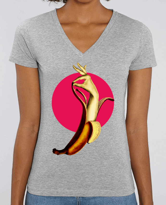 Tee Shirt Femme Col V Stella EVOKER El banana Par  ali_gulec