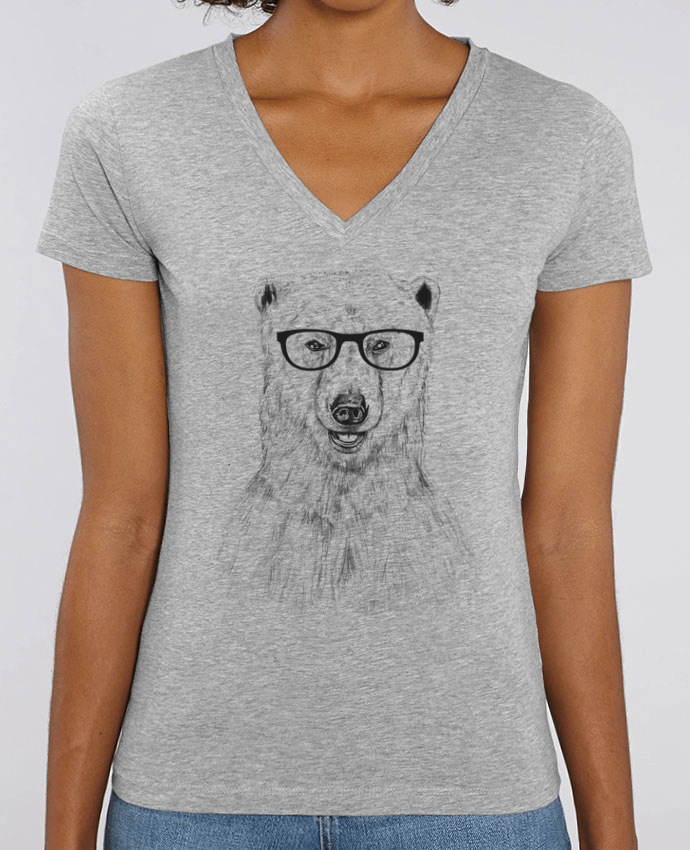 Camiseta Mujer Cuello V Stella EVOKER Geek Bear Par  Balàzs Solti
