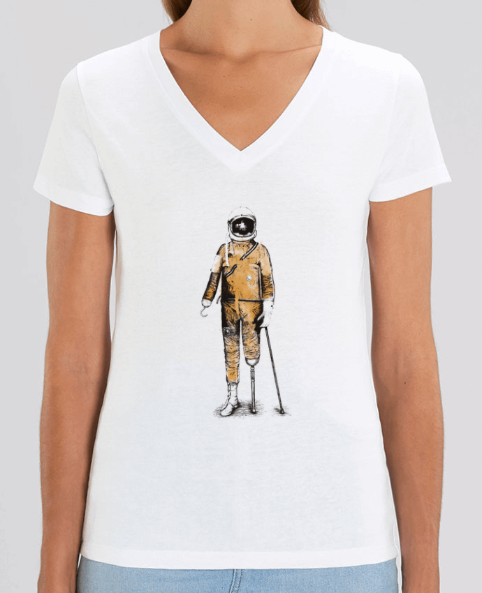 Camiseta Mujer Cuello V Stella EVOKER Astropirate Par  Florent Bodart