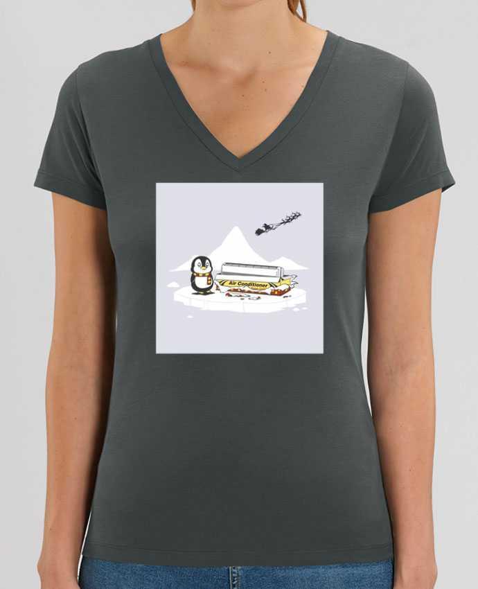 Women V-Neck T-shirt Stella Evoker Christmas Gift Par  flyingmouse365