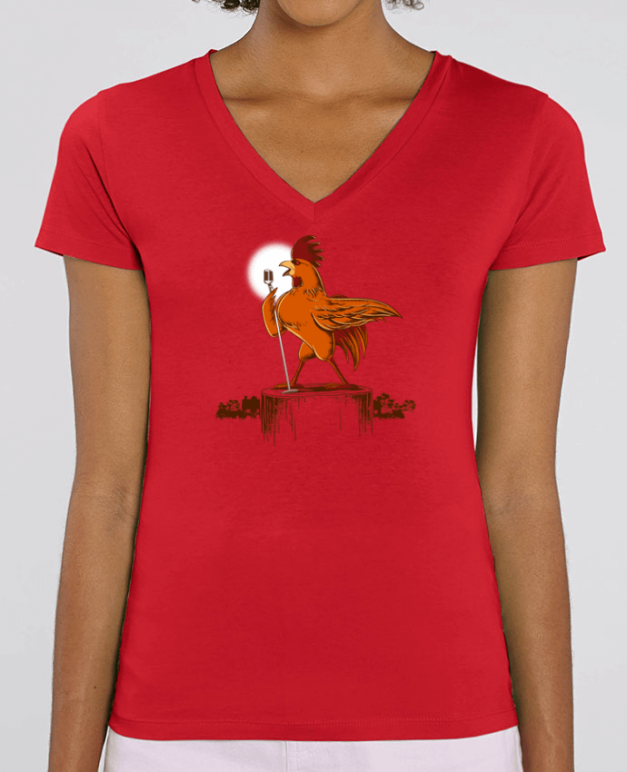 Women V-Neck T-shirt Stella Evoker Morning Concert Par  flyingmouse365