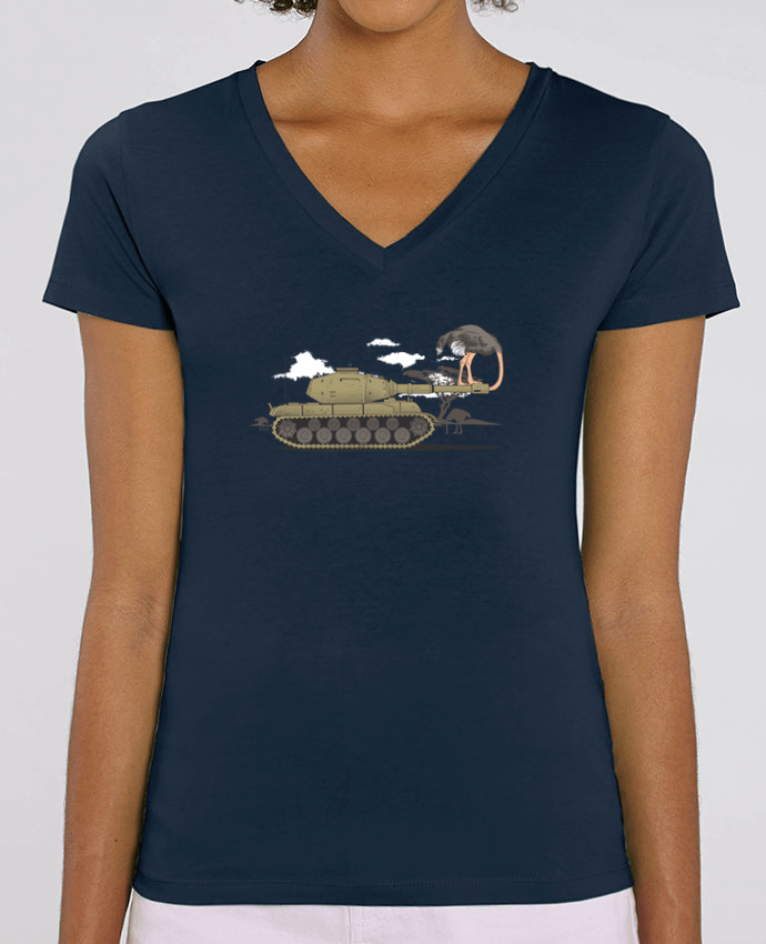 Women V-Neck T-shirt Stella Evoker Safe Par  flyingmouse365