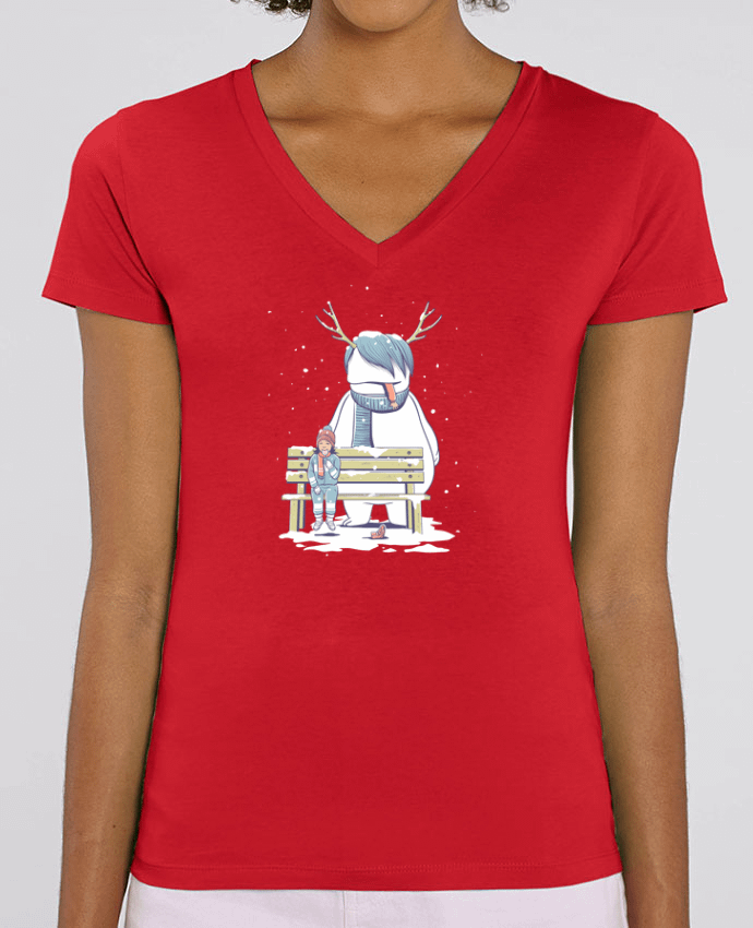 Camiseta Mujer Cuello V Stella EVOKER Yummy Par  flyingmouse365