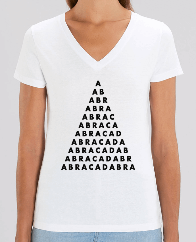 Camiseta Mujer Cuello V Stella EVOKER Abracadabra Par  tunetoo