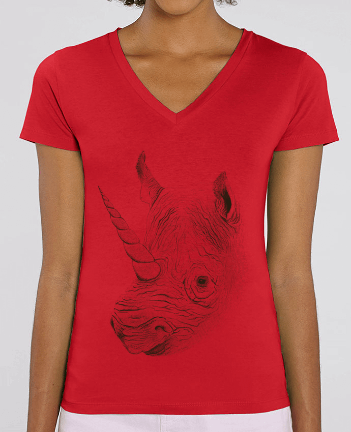 Camiseta Mujer Cuello V Stella EVOKER Rhinoplasty Par  Florent Bodart