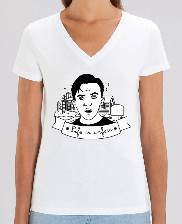 Camiseta Mujer Cuello V Stella EVOKER Malcolm in the middle Par  tattooanshort