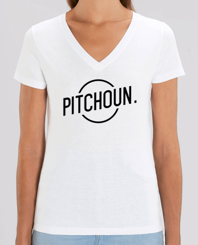 Women V-Neck T-shirt Stella Evoker Pitchoun Par  tunetoo