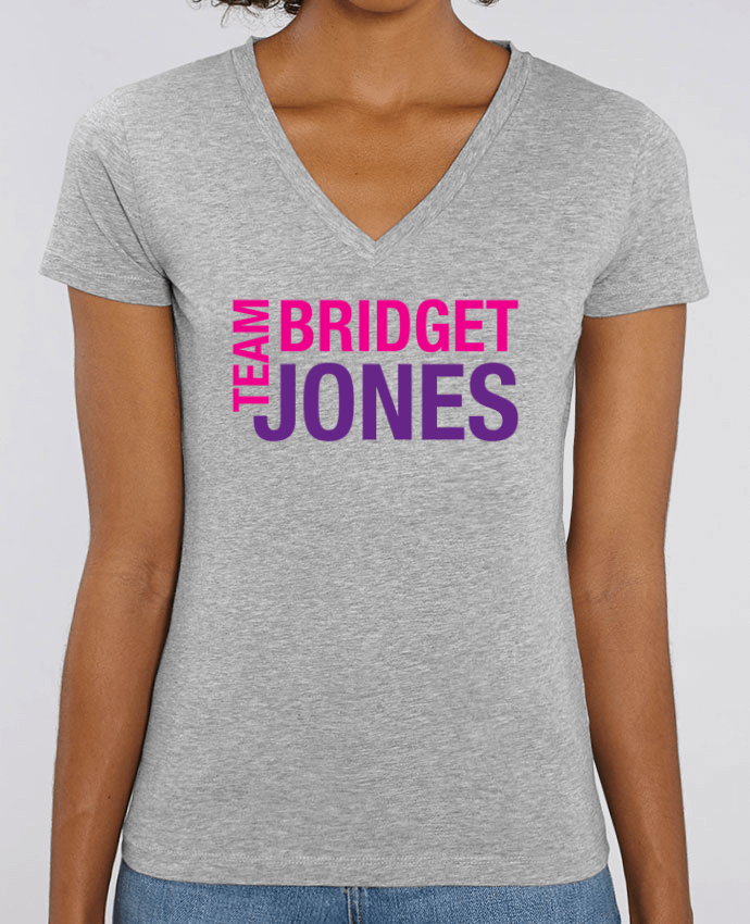 Camiseta Mujer Cuello V Stella EVOKER Team Bridget Jones Par  tunetoo