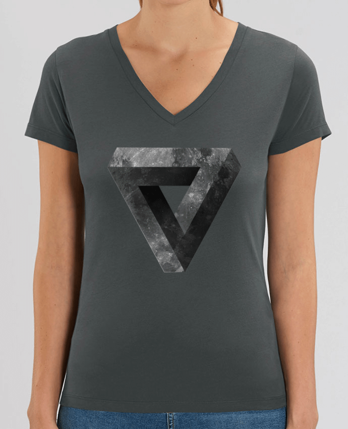 Women V-Neck T-shirt Stella Evoker Lunar Par  
