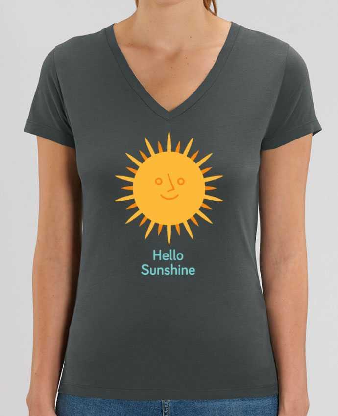 Women V-Neck T-shirt Stella Evoker HelloSunshine Par  