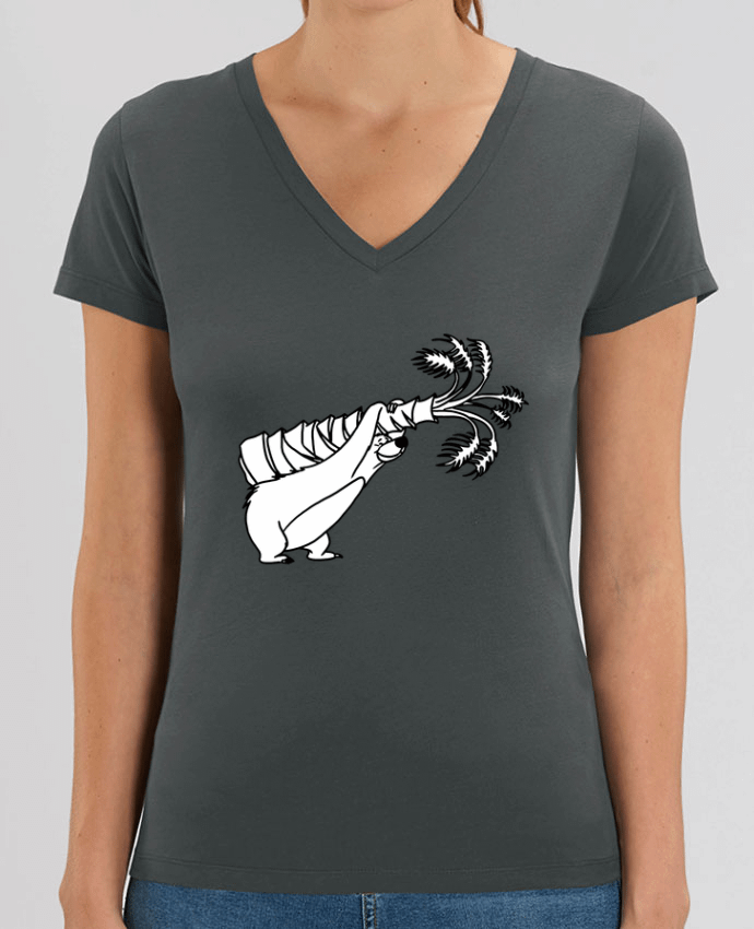 Women V-Neck T-shirt Stella Evoker Baloo Par  tattooanshort