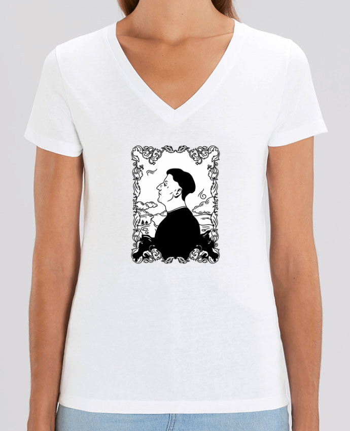 Camiseta Mujer Cuello V Stella EVOKER Godefroy de montmirail Par  tattooanshort