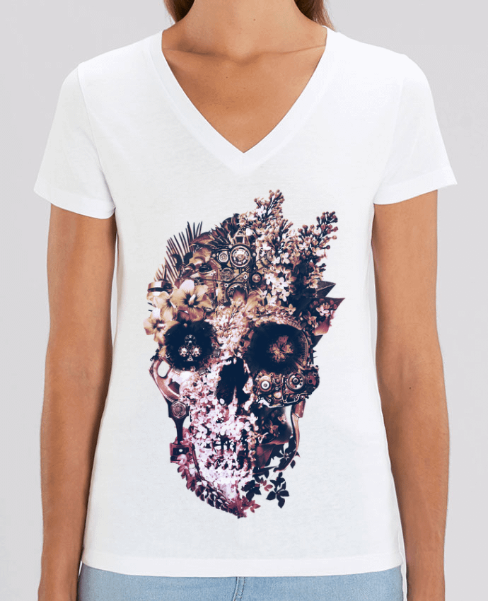 Women V-Neck T-shirt Stella Evoker Metamorphosis Light Par  ali_gulec