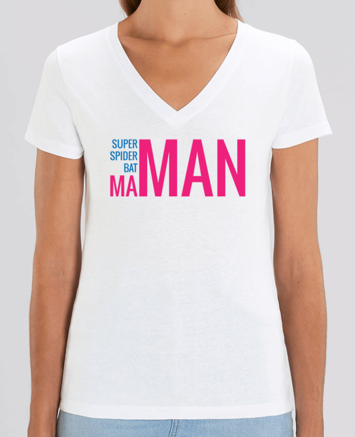 Tee Shirt Femme Col V Stella EVOKER superMAMAN Par  tunetoo