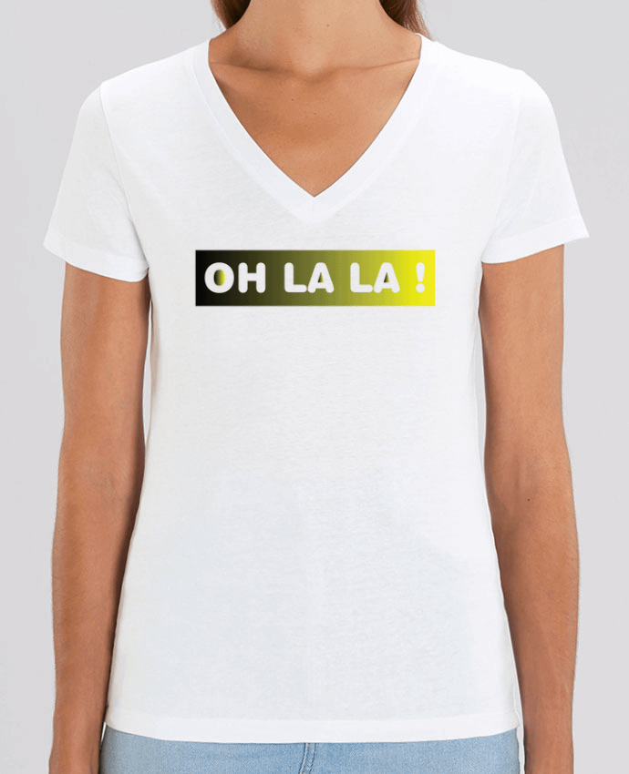 Women V-Neck T-shirt Stella Evoker Oh la la ! Par  tunetoo