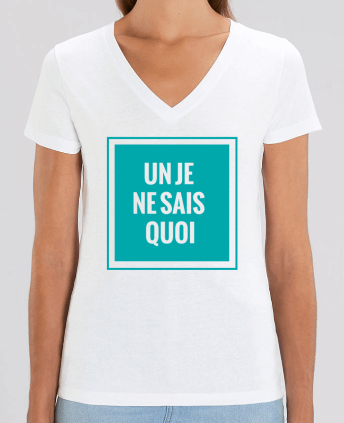 Camiseta Mujer Cuello V Stella EVOKER Un je ne sais quoi Par  tunetoo