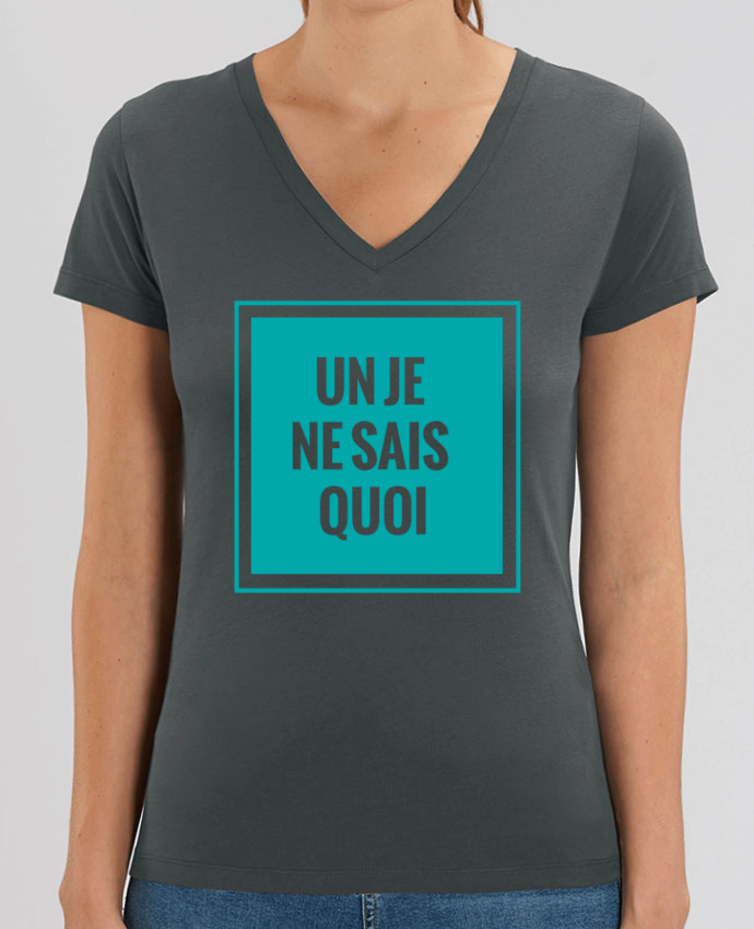 Tee Shirt Femme Col V Stella EVOKER Un je ne sais quoi Par  tunetoo