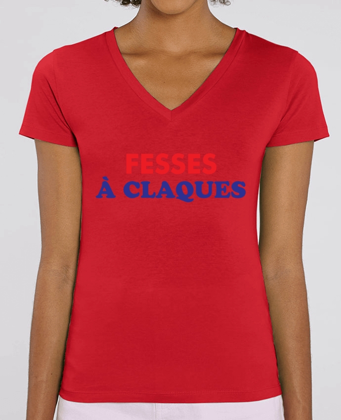 Women V-Neck T-shirt Stella Evoker Fesses à claques Par  tunetoo