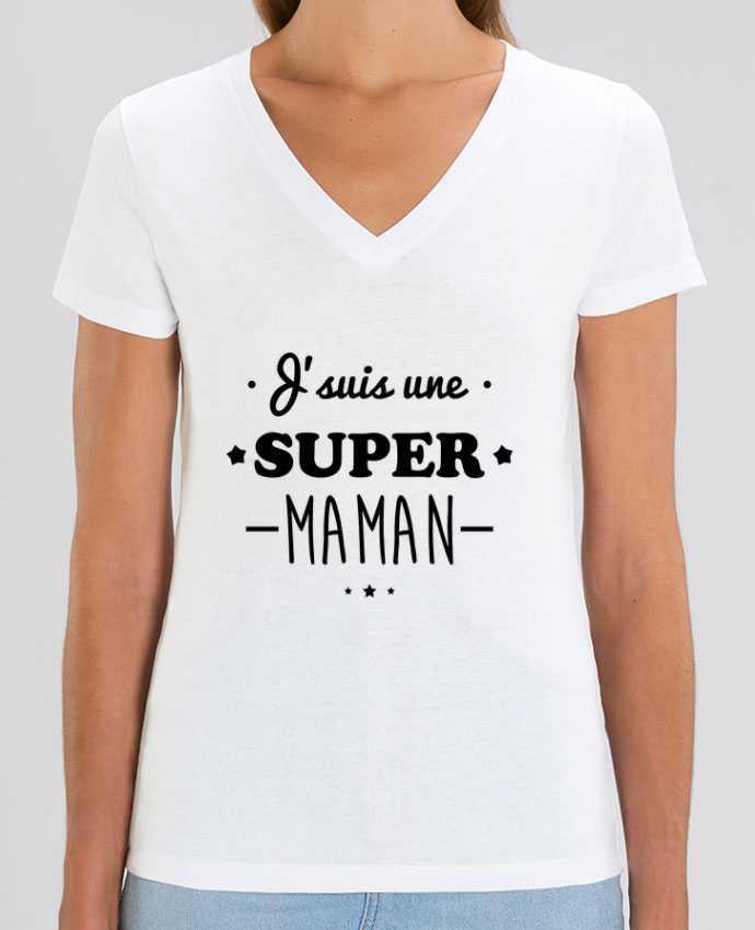 Tee-shirt femme J'suis une super maman, cadeau fête des mères Par  Benichan