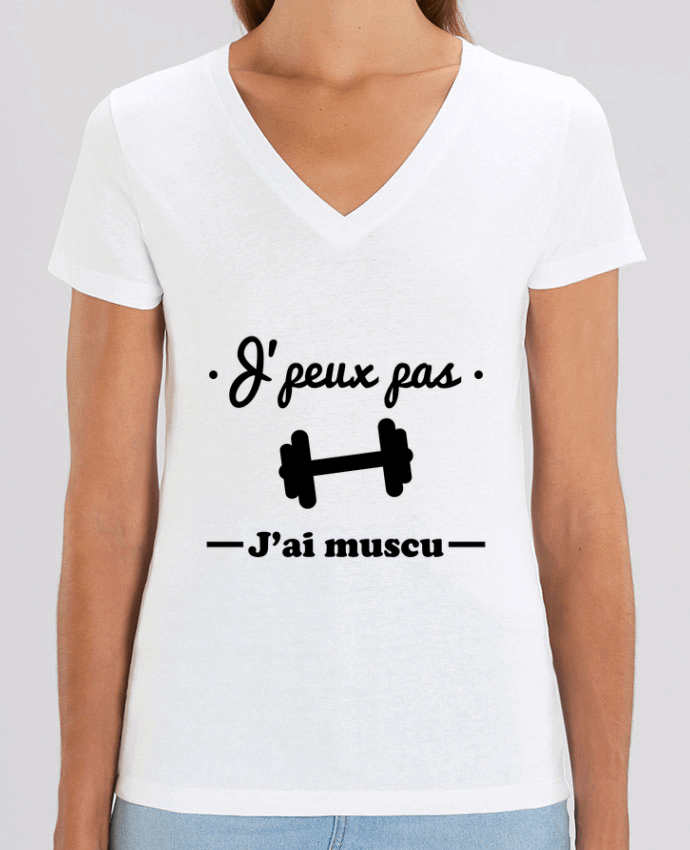 Tee-shirt femme J'peux pas j'ai muscu, musculation Par  Benichan