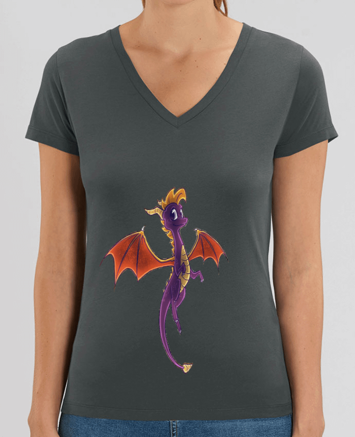 Women V-Neck T-shirt Stella Evoker Spyro Officiel Par  Spyro