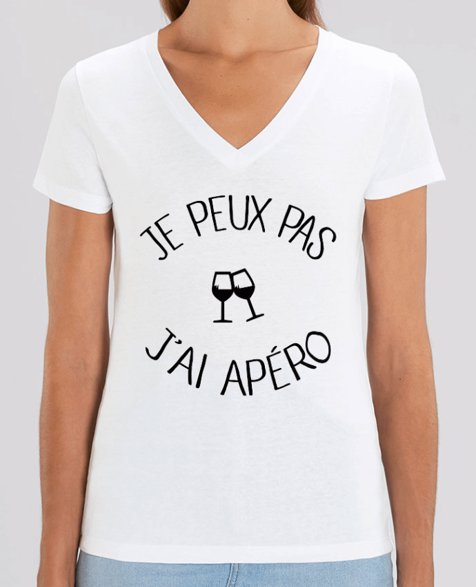 Tee-shirt femme Je peux pas j'ai apéro Par  Freeyourshirt.com