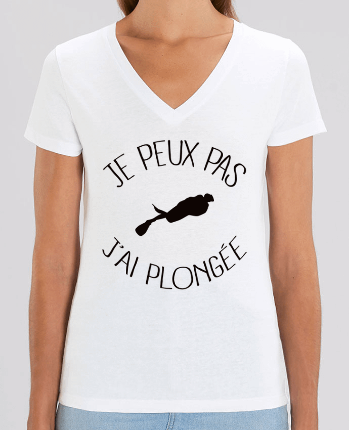 Tee-shirt femme Je peux pas j'ai plongée Par  Freeyourshirt.com