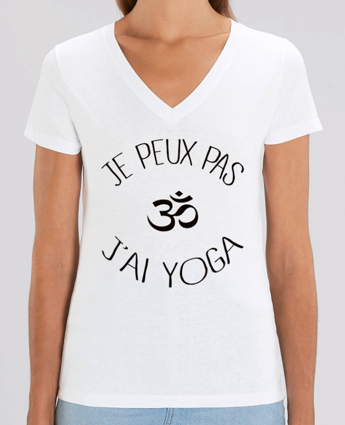 Women V-Neck T-shirt Stella Evoker Je peux pas j'ai Yoga Par  Freeyourshirt.com