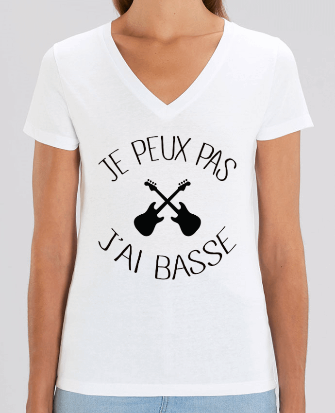 Tee-shirt femme Je peux pas j'ai Basse Par  Freeyourshirt.com