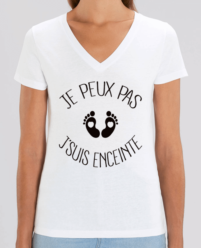 Tee-shirt femme Je peux pas je suis enceinte Par  Freeyourshirt.com