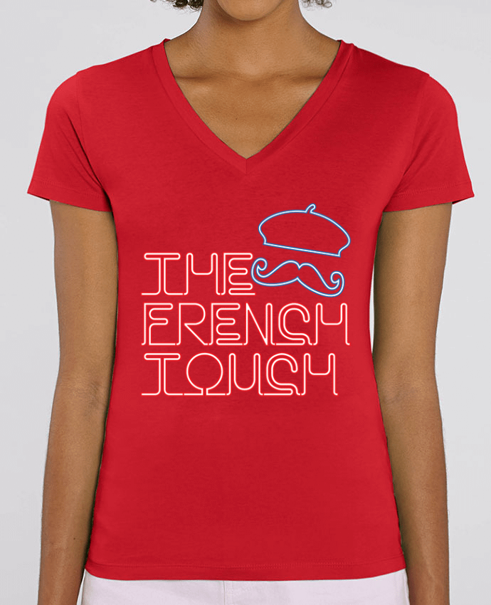 Camiseta Mujer Cuello V Stella EVOKER The French Touch Par  Freeyourshirt.com
