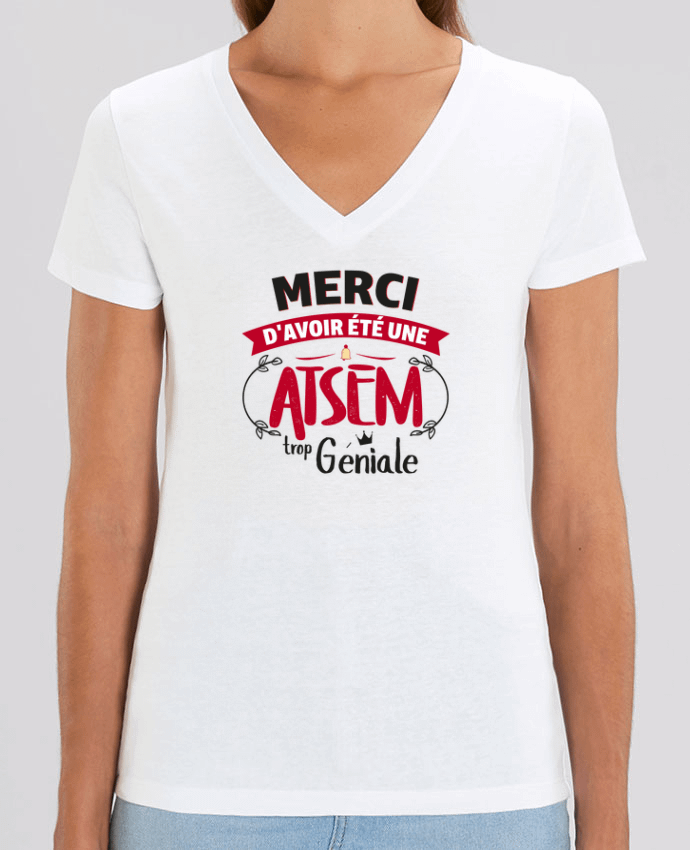 Tee-shirt femme Merci d'avoir été une ATSEM trop géniale Par  tunetoo
