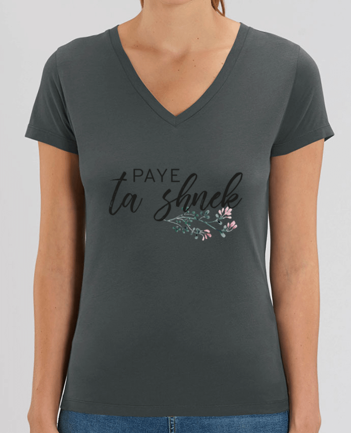 Women V-Neck T-shirt Stella Evoker Paye ta shnek Par  Folie douce