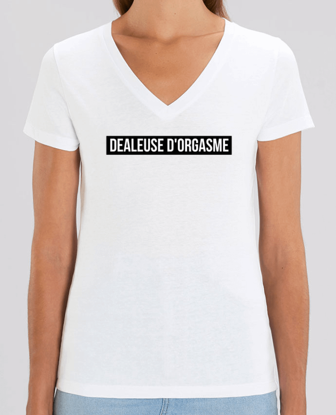 Women V-Neck T-shirt Stella Evoker Dealeuse d'orgasme Par  tunetoo
