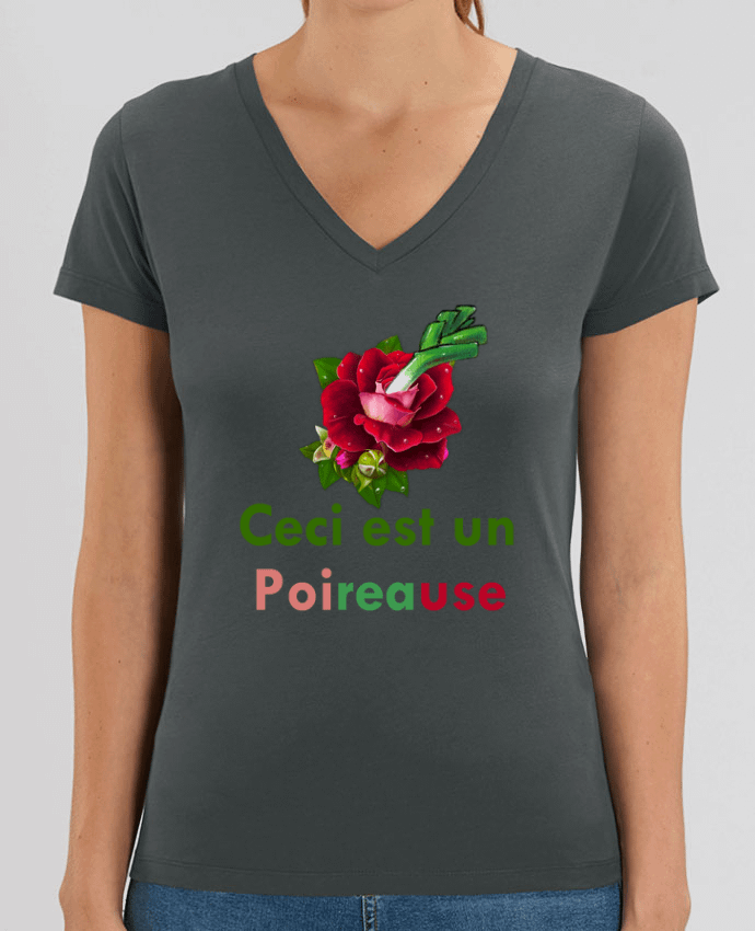 Women V-Neck T-shirt Stella Evoker Poireause Par  Y E S