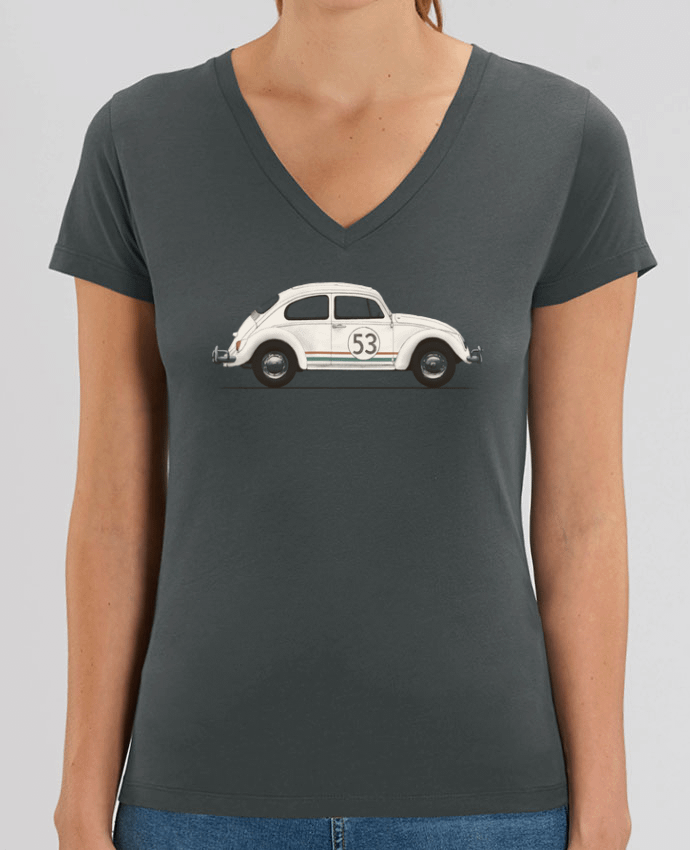 Women V-Neck T-shirt Stella Evoker Herbie big Par  Florent Bodart
