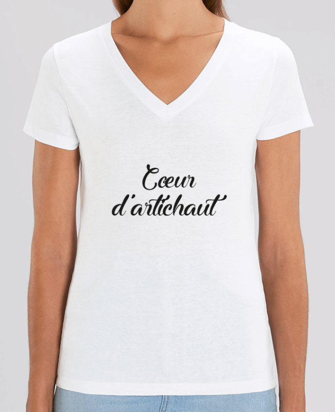 Women V-Neck T-shirt Stella Evoker Cœur d'artichaut Par  Folie douce