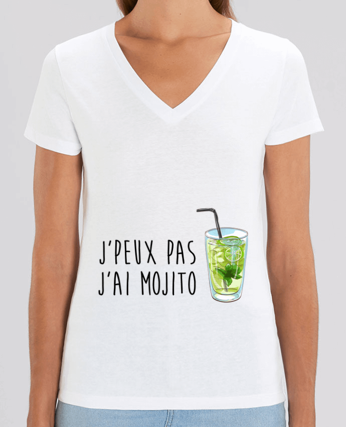 Tee-shirt femme Je peux pas j'ai mojito Par  FRENCHUP-MAYO