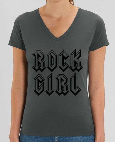 Tee-shirt femme Rock Girl Par  Freeyourshirt.com