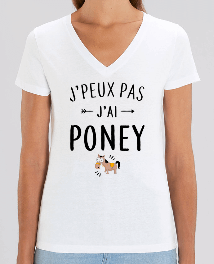 Tee-shirt femme J'peux pas j'ai poney Par  La boutique de Laura