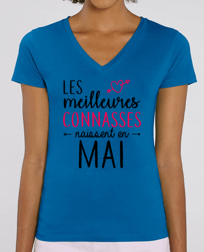 Tee-shirt femme Les meilleures connasses naissent Mai Par  La boutique de Laura