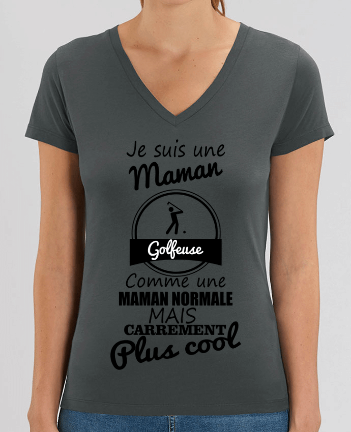 Tee-shirt femme Je suis une maman golfeuse comme une maman normale mais carrément plus cool Par  Ben